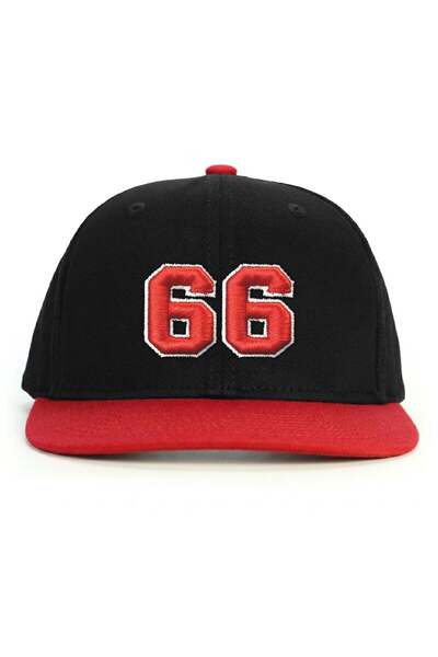 PataCute Number 66 (Embossed) Snapback Hat