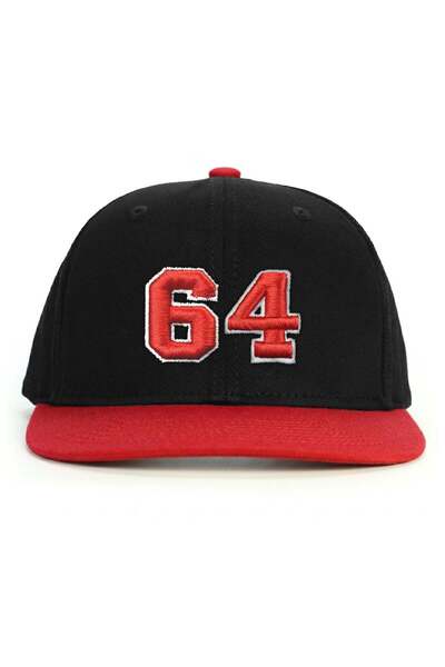 PataCute Number 64 (Embossed) Snapback Hat