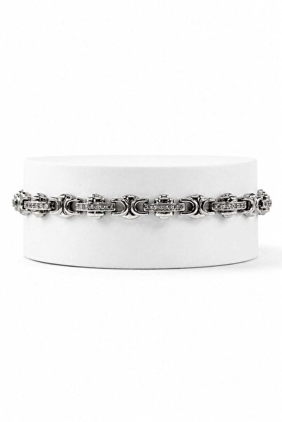 AYRA ACCESSORY Bizans Örgü Zincir Bileklik | Silver