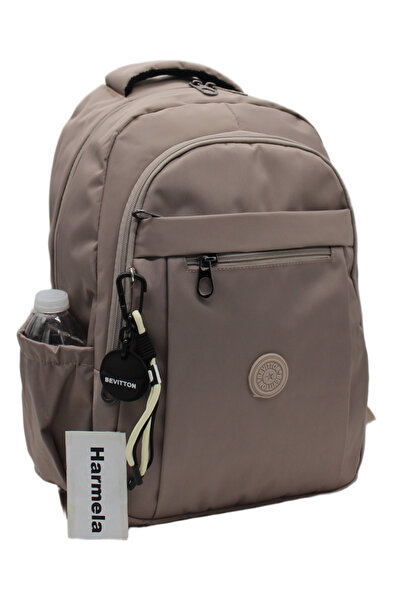 Harmela Daily Backpack Unisex Water Resistant Mink Color School Bag 2300
