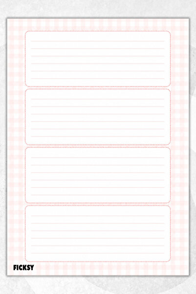 Ficksy A4 Notepad Lined Notebook - 50 Sheets - Memopad - Notepad - Notepad - ...