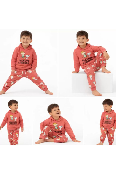 northcity n طقم أطفال مطبوع بغطاء للرأس من عمر 2-5 سنوات - مضاد للحساسية، مضا...