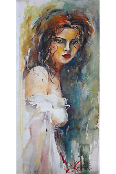 %100 Suluboya Outlander Tablo Çalışması 78x36 cm