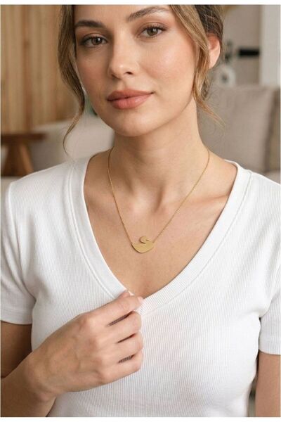Generic Brand 316L Steel Gold Color Chain Swan Model Women's Necklace