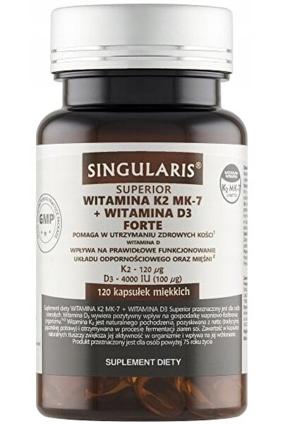 Singularis Vitamina K2 MK-7 + D3 4000 Forte 120 Capsule