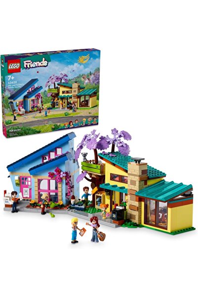 LEGO Friends Olly and Paisley's Family Houses Toy with 5 Mini-Doll Figures, T...