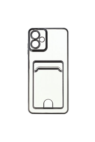 SEP Husa TPU Plating Frame Card Holder Samsung Galaxy A06 5G Negru