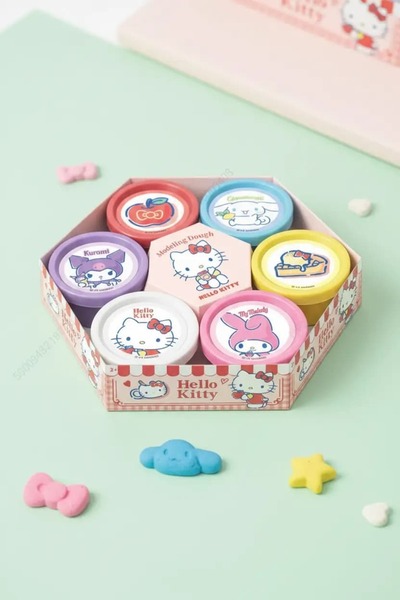 Miniso Sanrio Lisanslı Tatlı Serisi Oyun Hamuru Seti – 6 Çeşit Yaratıcı Oyun ...