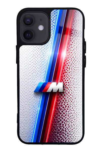 Spoyi iPhone 12 Mini White M2 Design Glossy Phone Case