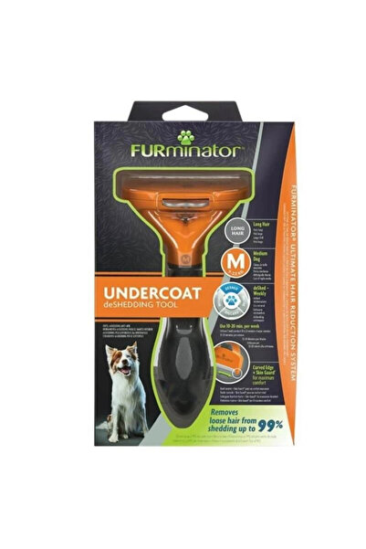 Furminator Köpek Tarağı -Uzun Tüylü Orta Irk Köpekler için M