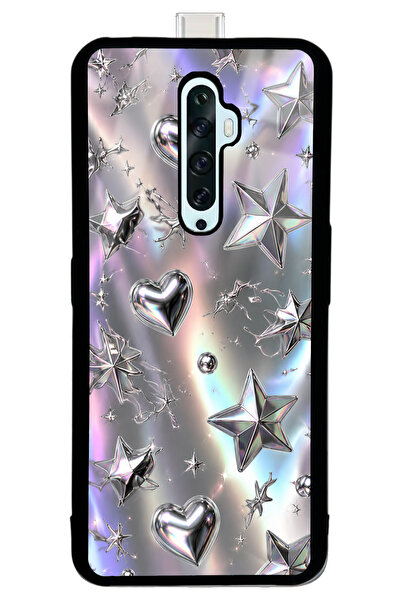 Spoyi Oppo Reno 2Z Chrome Star Dream Tasarımlı Glossy Telefon Kılıfı