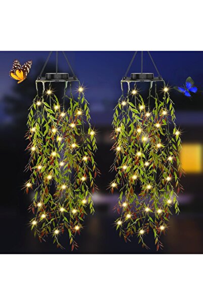 KagoLing Lampa Solara Decorativa, KagoLing, Plante Artificiale Cu 66 LED-uri,...