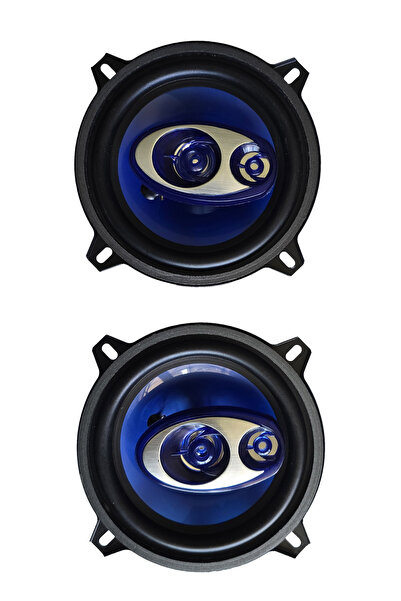 wondex 220 Watt 5 İnç 3 Yollu Oto Hoparlörü Mavi Enjeksiyon Konili Kapı İçi Y...