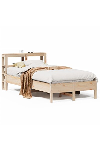 vidaxl Cadru de pat fără saltea, 75x190 cm, lemn masiv de pin