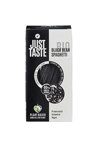 Just Taste Spaghete proteice din fasole neagră, fără gluten, bio, 250g