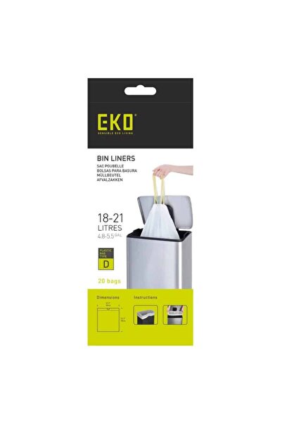 EKO Set de saci universali de uz casnic, 20 bucăți, 18-21 litri, - Tip D, 337047