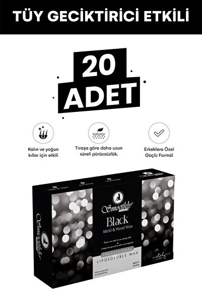 Smoothly Black Kalıp Ağda, SİR Ağda, El Ağdası KUAFÖR AĞDASI ERKEK SPORCU AĞD...