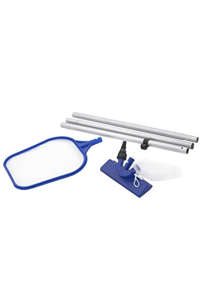 BESTWAY Set de curățare piscină cu tijă telescopică, plasă și cap de aspirare