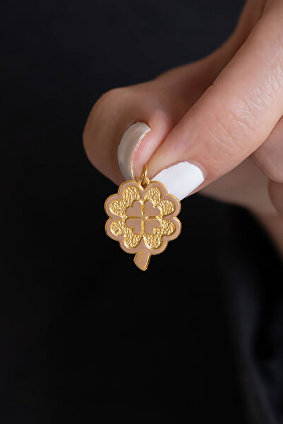 Bayar Gold 14 Ayar Altın Yonca Kolye Ucu 1,6 mm