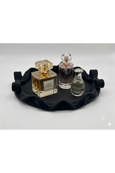3Dikili design Decorative Tray with Ribbons, Makeup and Perfume Organizer, Je...