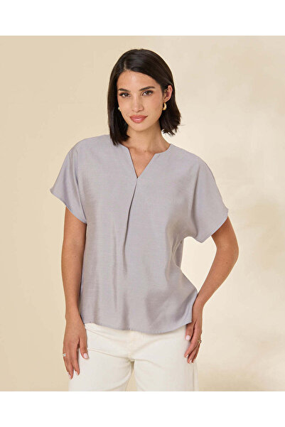 REDTAG Women Grey Casual Blouse