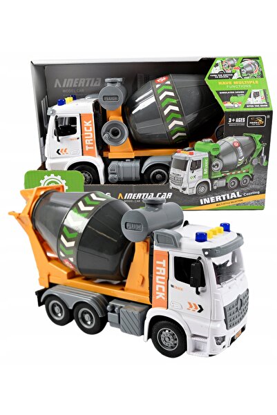 Midex Betonieră, camion de construcții, mașină de șantier, cu lumini și sunet...