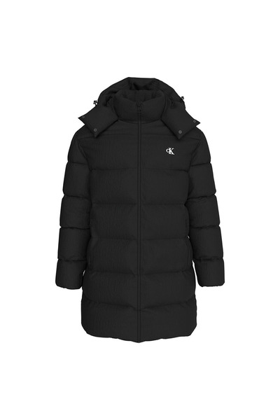 Calvin Klein Geacă de puf cu glugă pentru bărbați, mărimea S