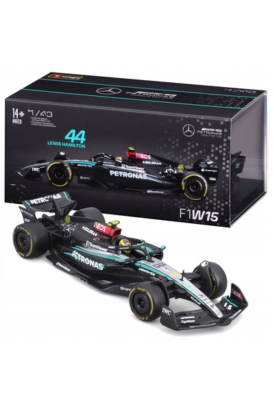 Bburago Junior BOLID F1 Mercedes AMG W15 2024 Lewis Hamilton 1:43 BBURAGO 18-...