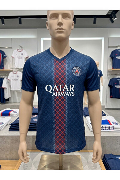 Rima Fashion Men's Athletic T-Shirt with Geometric Pattern - Breathable, Quic...
