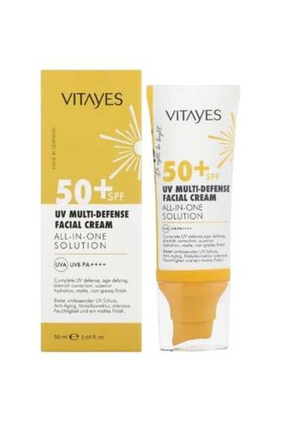 VITAYES واقي شمس للوجه متعدد الحماية SPF 50+ من فيتايس – 50 مل