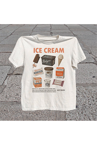 Grafftee Clothing Μπλουζάκι Unisex Oversize με στάμπα Ice Scream