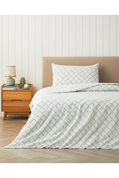 English Home Bloom Grid Kolay Ütülenir Tek Kişilik Nevresim Takımı 160x220 cm...