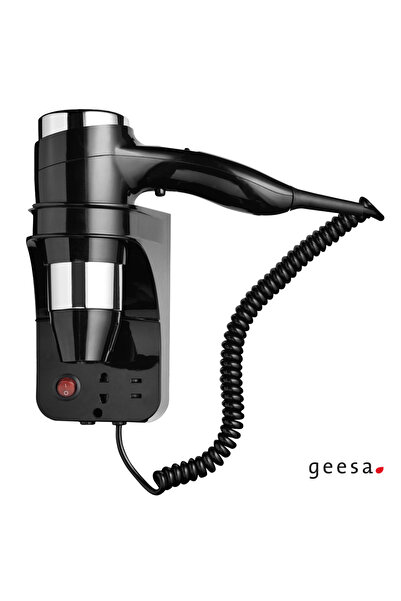 Geesa Σεσουάρ μαλλιών 3 ταχυτήτων 1600W με υποδοχή ξυριστικής μηχανής Χρώμιο/...