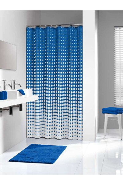 Sealskin Speckles 180x200 βασιλικό μπλε υφασμάτινη κουρτίνα μπάνιου 233601323