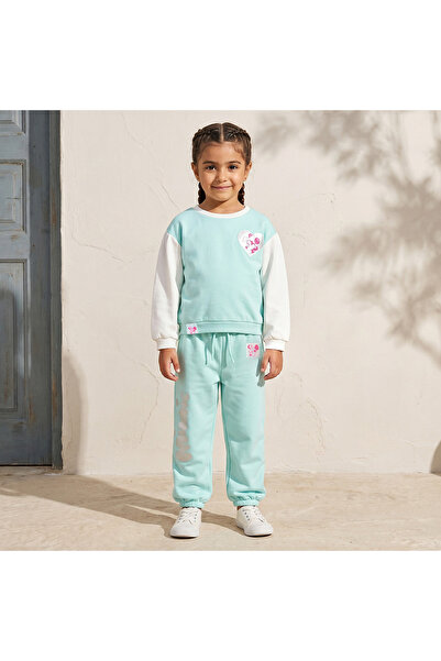Disney Round Neck Long Sleeves Sweatshirt and Skirt Set with Minnie Mouse and...