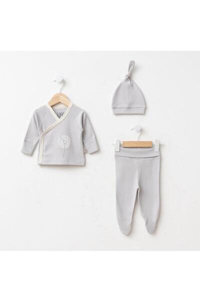 Generic Brand Embossed Printed Set of 3 Gray