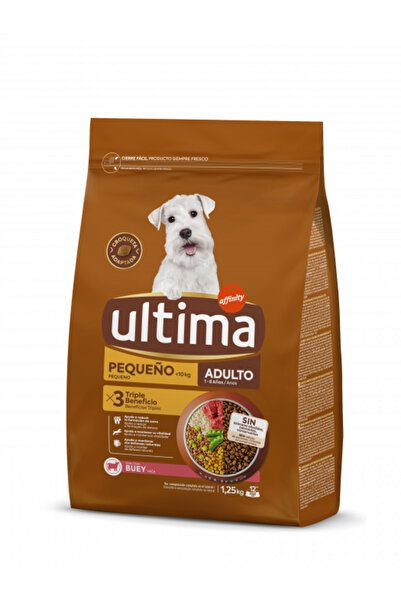ULTIMA Hrana uscata pentru caini DOG MINI ADULT, cu vita, 1.25 KG