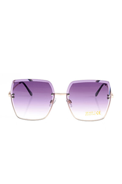 meli melo Ochelari de soare oversized cu lentile degrade mov