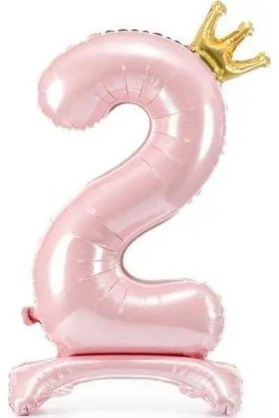 Partydeco Balon în formă de picior din folie, 284 cm, roz deschis
