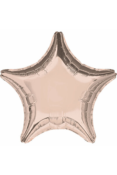 AMSCAN Balon folie metalică stea auriu roz 48cm 9914094