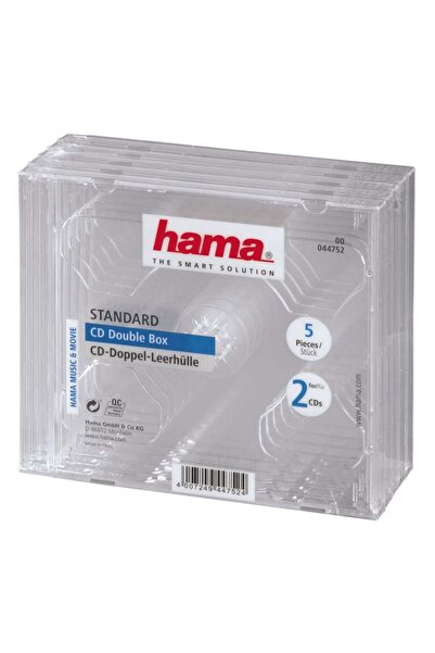Hama Cutie CD/DVD Hama, dublă, 5 buc, transparentă (44752)