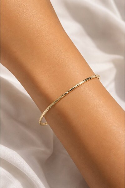 Clariss Cm Gold Color Laser Cut 65 mm Bracelet