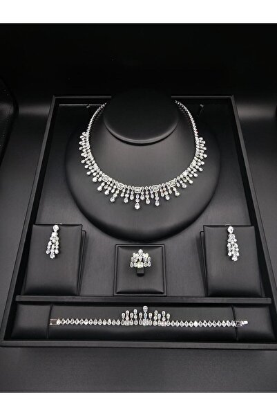 ABAS Zircon Jewelry Set Small and Large Beads Design