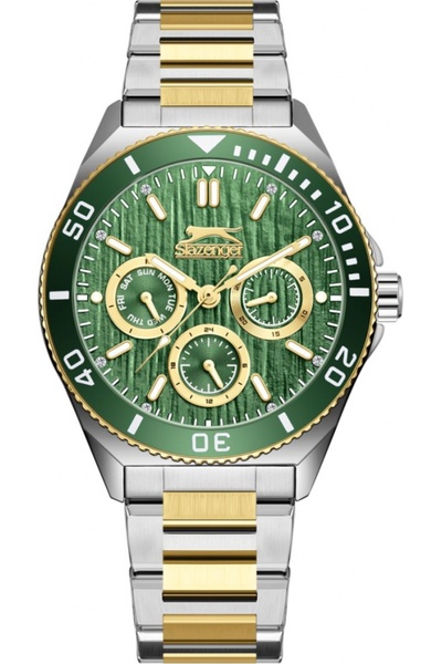 Slazenger Ceas de damă SL.09.2371.2.05 — model fashion verde, pentru un cadou.