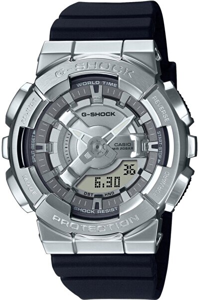 G-SHOCK Ceas de damă GM-S110-1AER — negru, sportiv, rezistent la șocuri.