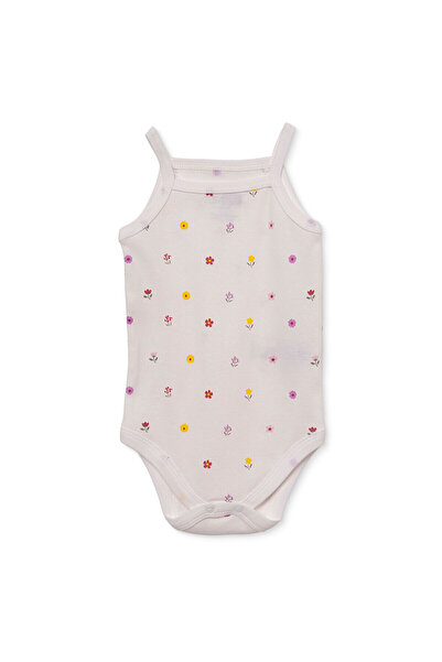ebebek Hello Baby HelloBaby Kız Bebek Body Çiçek Baskılı Çıtçıtlı Bisiklet Ya...