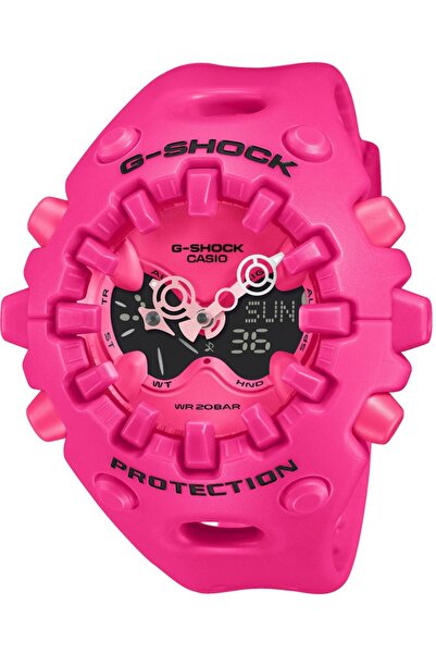 G-SHOCK Ceas sport roz de damă GA-V01-4AER, rezistent la șocuri.
