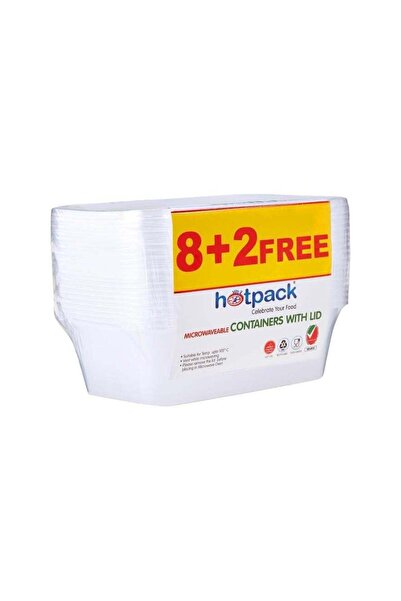 Hotpack Disposable Lunch Box, Food Storage, Microwavable Container 750ml with...