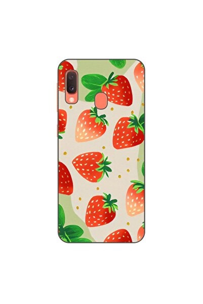 OEM Husa compatibila cu Samsung Galaxy A20e Silicon Gel Tpu Model Capsuni Pat...