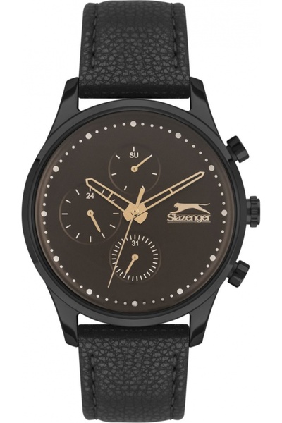 Slazenger Ceas bărbătesc SL.09.6387.2.01, negru — stil fashion, ideal ca un c...